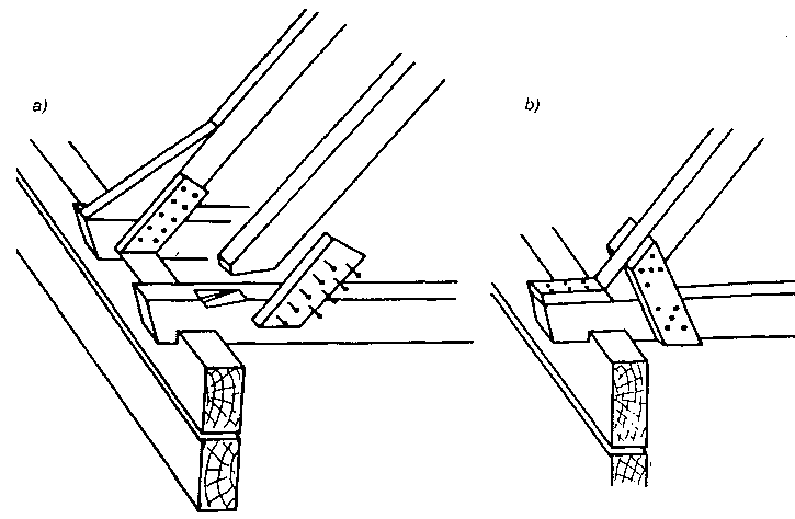 Unowocześnione połączenia w konstrukcjach ciesielskich (dachów)